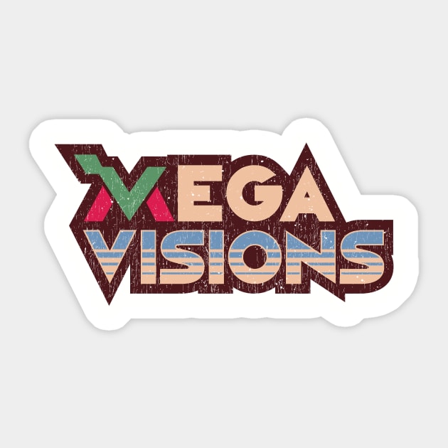 Mega Visions Logo - Red Sticker by megavisions